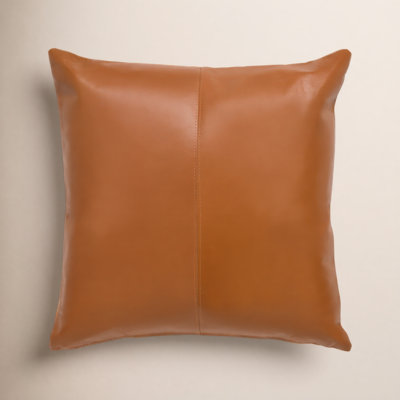 Norwell Leather/Suede Throw Pillow