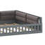 Lit plateforme tapissier en bois avec garde-corps protecteur-128984858