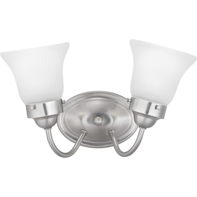 Éclairage de salle de bain à intensité variable 2 lumières Searfoss, Chrome poli