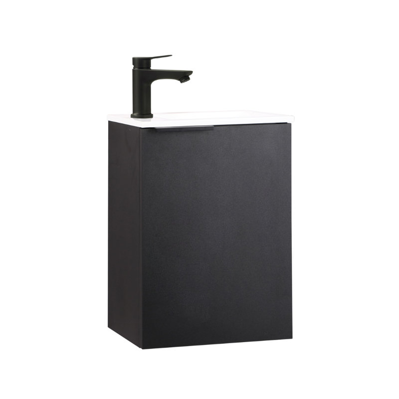 Single Bathroom Vanity with Resin Basin
