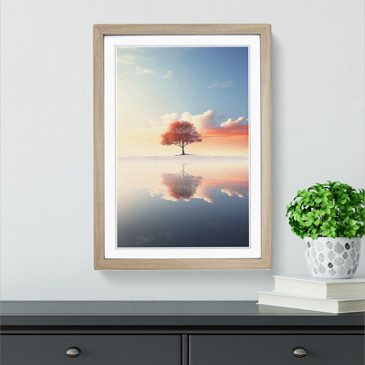 Landscape Minimalism - Single Picture Frame Print on Wood