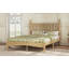 Lit plateforme double en bois