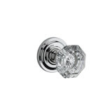 Ellipse Passage Door Knob with Traditional Round Rose