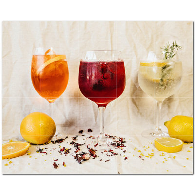 4.25'' x 4.25'' Satin Ceramic Decorative Mural