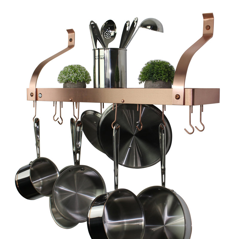 Handcrafted Gourmet Wall Mounted Pot Rack