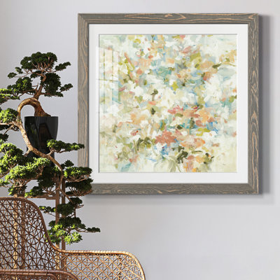 «Aprill FLORAL BLUSH Floral Blush», reproduction de cadre photo