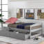 Lit plateforme simple avec deux tiroirs-1793910599