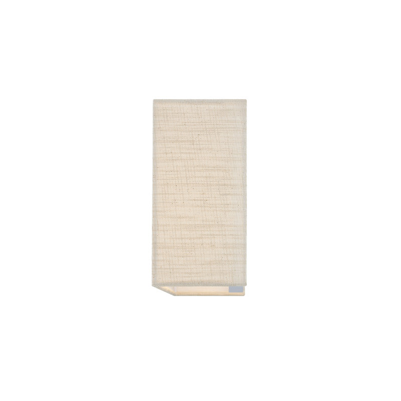 Textile - ADA Rectangular Wall Sconce - Linen Fabric Shade, Cream
