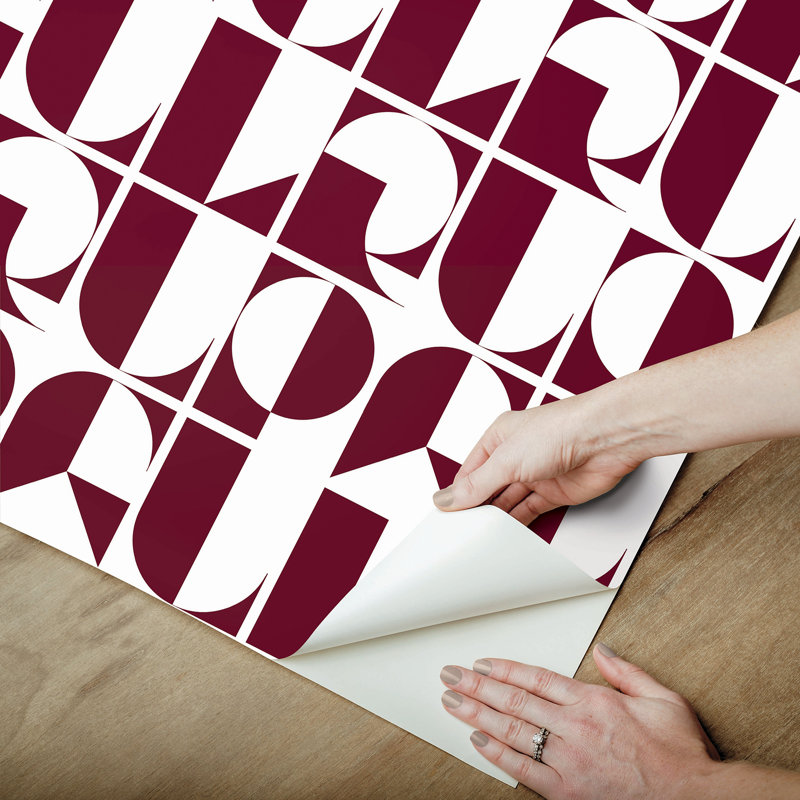 Papier peint rouge Oxblood