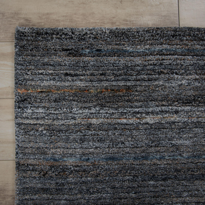 Tapis en mélange de polyester / laine touffeté à la main, Rectangle 9' x 12'