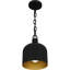 Luminaire suspendu en forme de cloche à 1 lumière Funkley-98691650