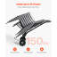 Support de chaise pliable, capacité de 150 lb, chariot de chaise robuste pour empiler 10 chaises, chariot de rangement multifonctionnel en métal avec roues en caoutchouc, support de chaise à pousser, noir mat