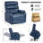  Wide Lay Flat Power Lift Recliner Chair for Elderly, Heavy Duty Oversized Faux Leather Lift Chairs with Heat and Massage and Charging Ports, Big and Tall Electric Recliner for Adults, Navy Blue-129176064-117579652