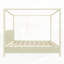 Lit plateforme à baldaquin en bois avec lattes de support-128948982-128948986