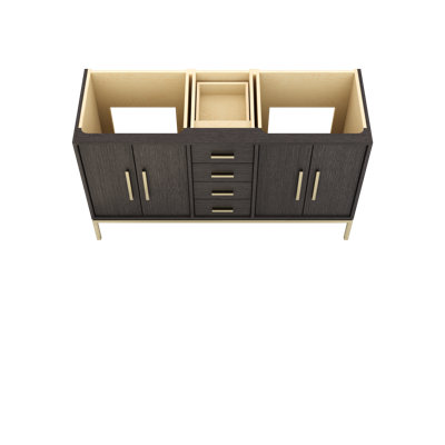 Rift White Oak Double Bath Vanity