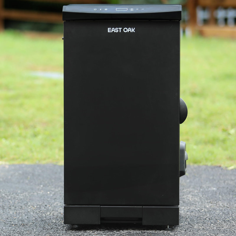 East Oak 30-Inch Black Electric Smoker with Digital Control and 4 Racks