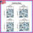 Blue Floral Pattern Comforter-123334879
