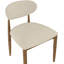 Chaise d'appoint de salle à manger rembourrée en cuir Westerfeld Eligah Vegan-161058643-161058635