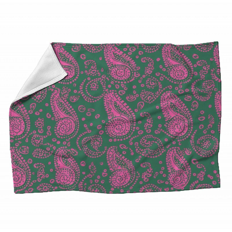 Machine Printed Throw Blanket, Throw