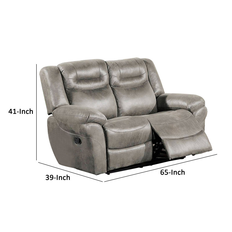 Causeuse inclinable manuelle Nacier avec mécanisme à languette, siège élégant et confortable