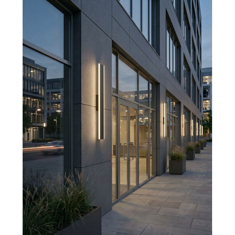 Benjamine LED Wall Light, 48" H x 3.56" W x 2" D