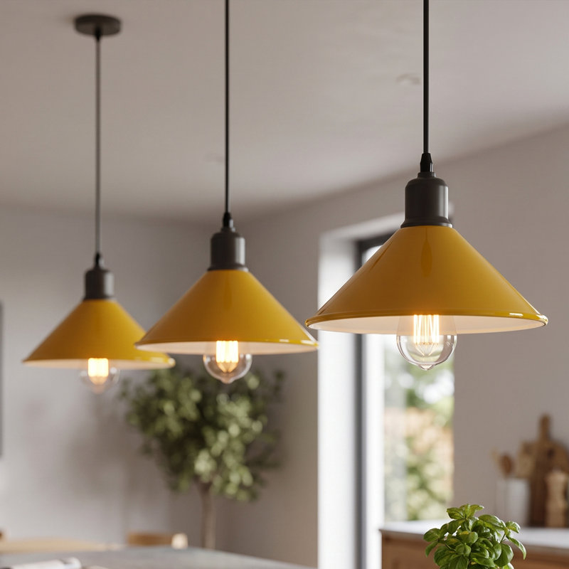 Lennie 1 - Light Dome Pendant, Yellow