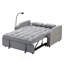 Canapé-lit futon moderne en velours avec canapé-lit, petit canapé-lit avec dossier inclinable réglable, coussins décoratifs, poches, meubles de salon, canapé-lit convertible 3 en 1