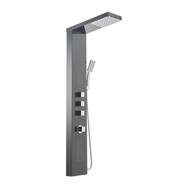 Marchelle Shower Tower Panel, Black