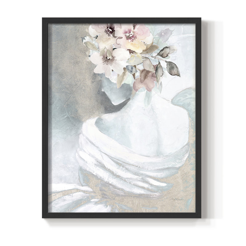 Reproduction encadrée Whisper II - bois massif, Noir, noir, noir, noir, H 21 po x l 17 po