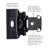 Self-Closing Semi-Concealed 1/2" overlay Face Frame Self-Close - Vintage Bronze - Cabinet Door Hinges (Set of 2)-9114220-124945303