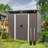 Outdoor Metal Storage Shed with Window, Transparent Panel & Free Accessories – Corrosion-Resistant Garden, Lawn Shed-123099594-123099601