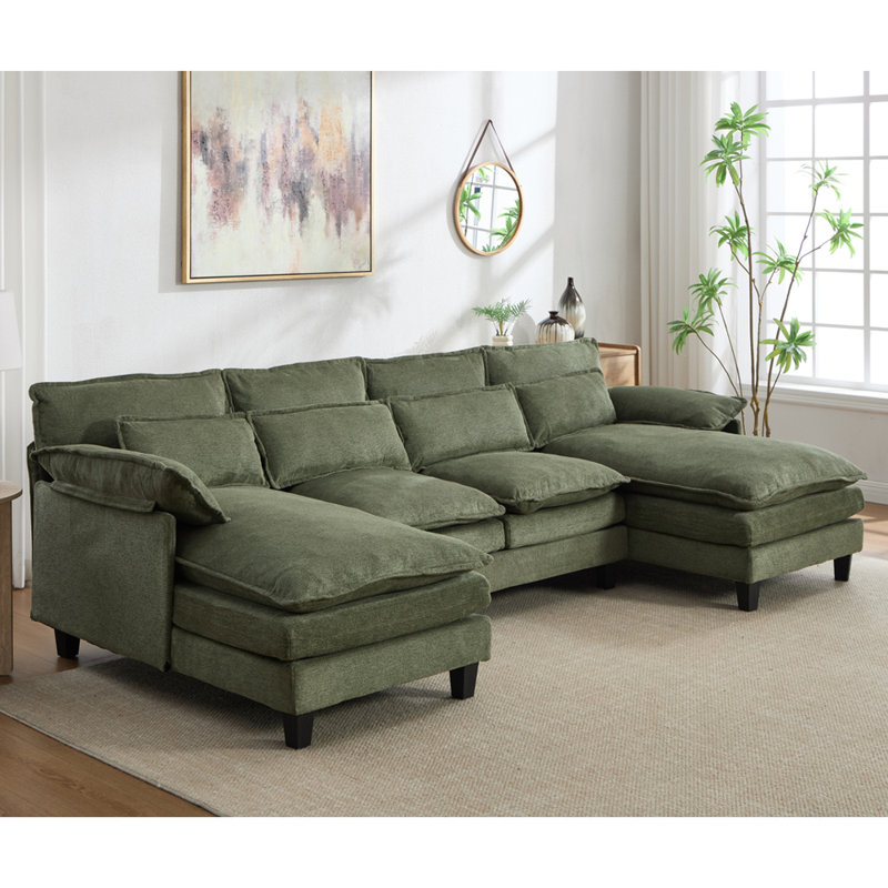 4 Seater Sofa, Green