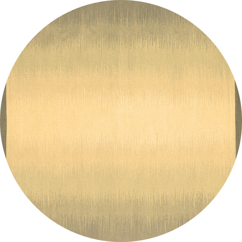 Washable Abstract Indoor Rug, Round 3'