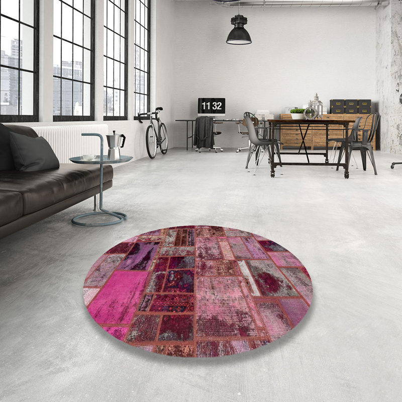 Abstract Indoor Rug, Round 6'