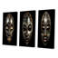 Masque africain traditionnel Ethnique VI - ensemble d'art mural tribal africain de 3-679214428-679214417