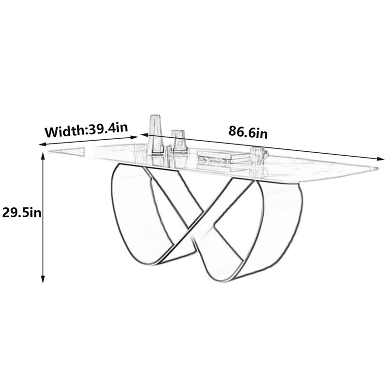 Grethel, 29.5"H x 86.6"L x 39.4"W