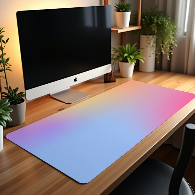 Polyester Desk Pad, 14.4x12.1
