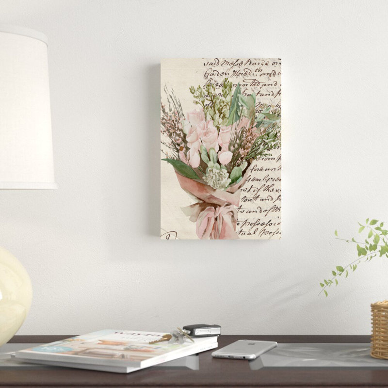 Bouquet enveloppé I, H 12 po x l 8 po