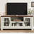 55" Farmhouse TV Stand for TVs up to 65", Entertainment Center with Acrylic Doors & Adjustable Shelves-414700604