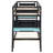 Twin-Size Gaming Bunk Bed with 2 Built-In Desks, USB Ports & Pegboard Organizer — Cloud Blue-1036403145