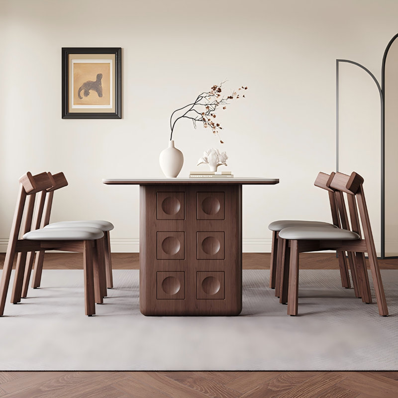 51.18"Rectangular Sintered Stone Tabletop Dining Table, 29.53" H x 51.18" W x 31.50" D