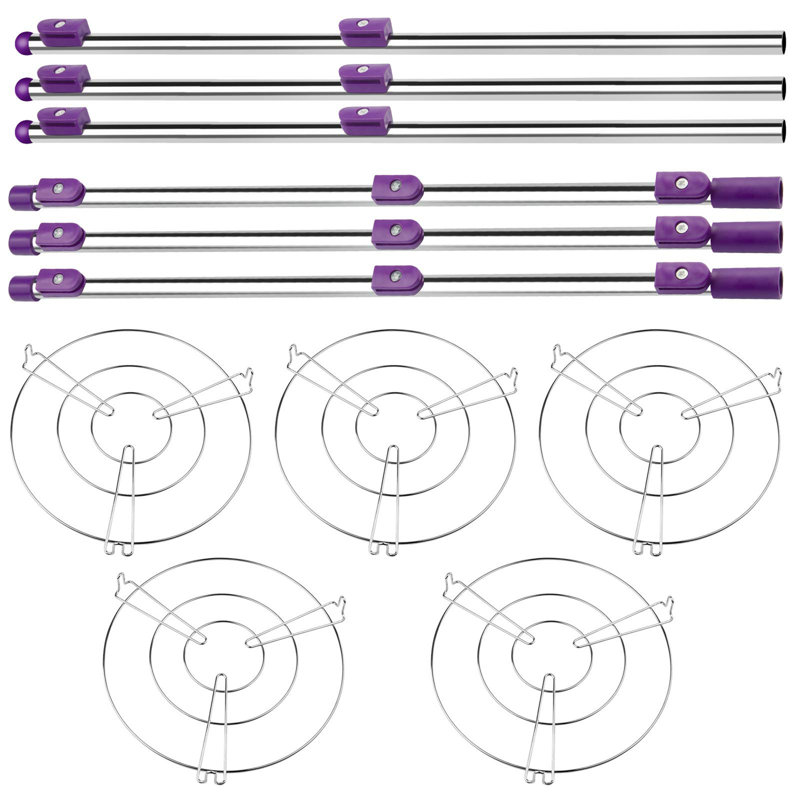 Stainless Steel 5-Tier Adjustable Frying Pan Rack