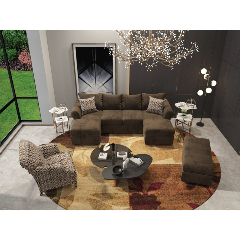 Ellyza Upholstered Sectional Symmetrical