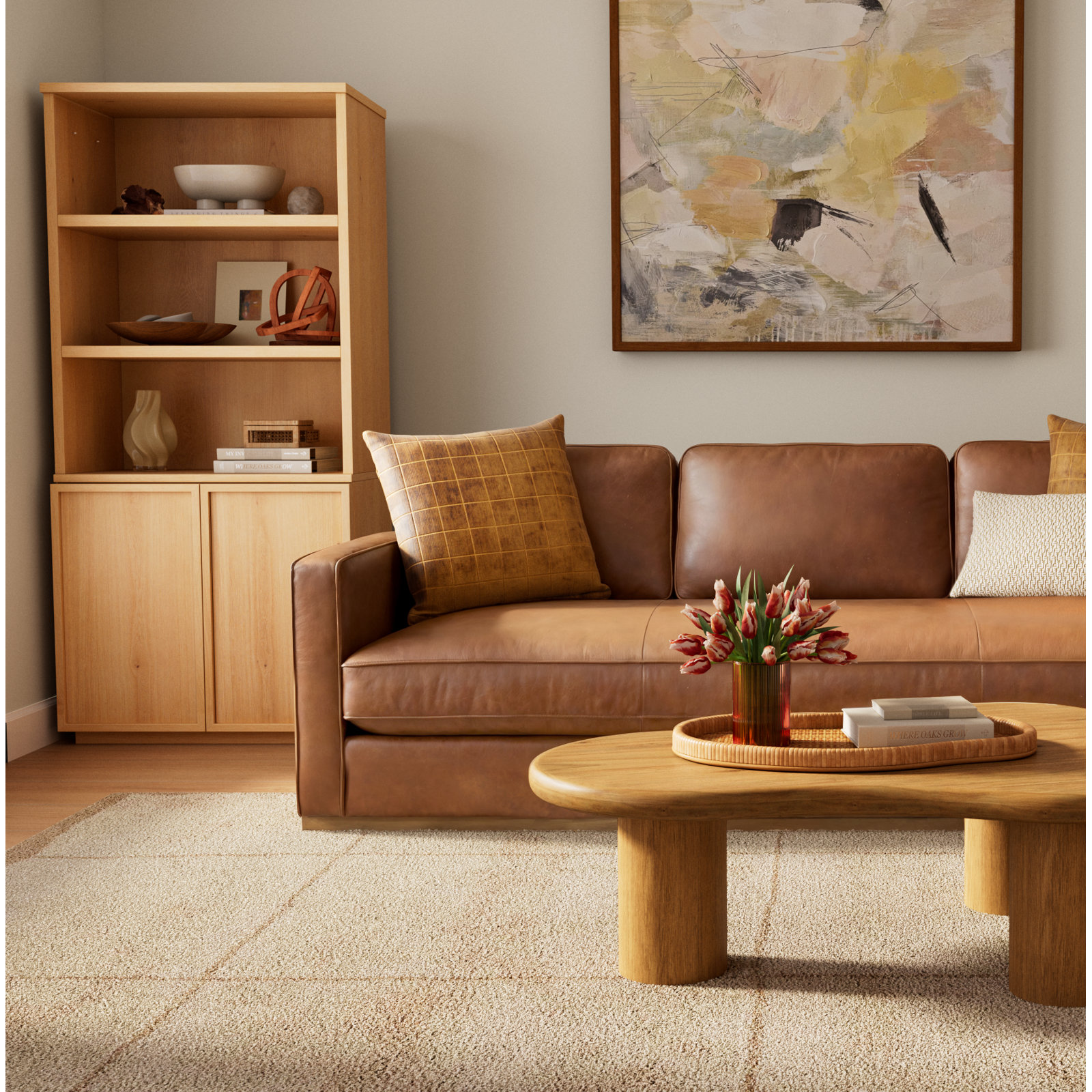 Merritt Hand-Tufted Geometric Wool Rug, Rectangle 5' x 8'