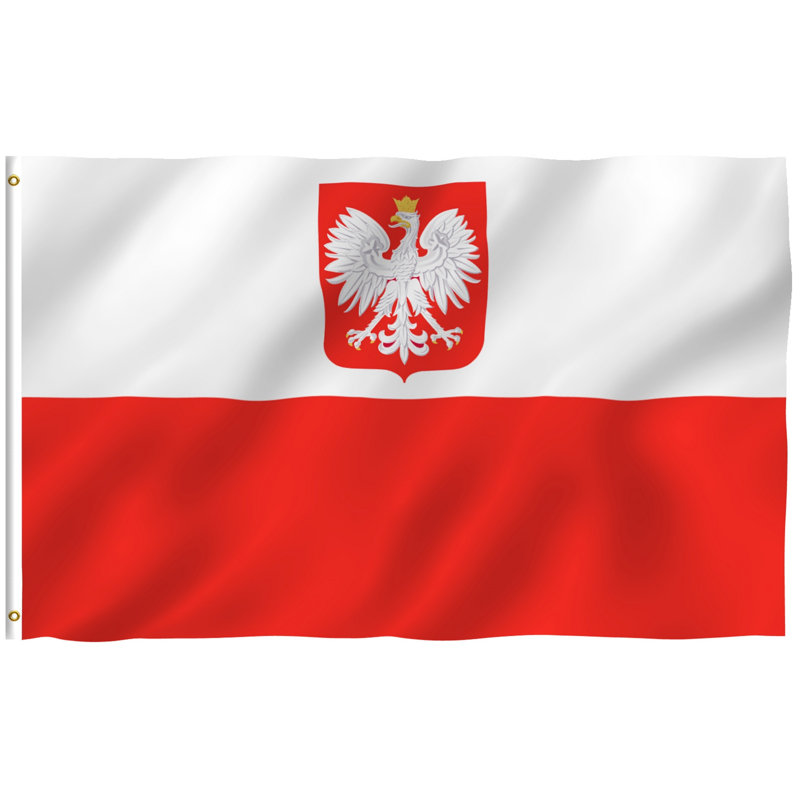 Poland Eagle Flag Polyester 3 x 5 ft. House Flag
