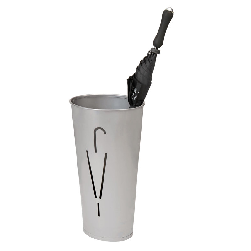 Lulu Plastic Freestanding Umbrella Stand, Silver