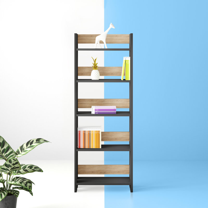 Bookcase, Anthracite/Oak