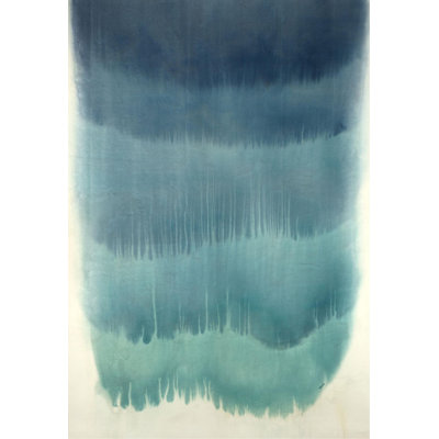 Turquoise Fall Print by Chelsea Art Studio