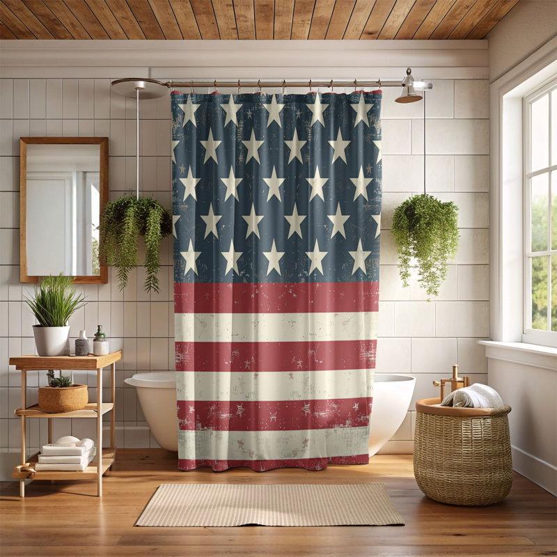 États-Unis - Rideau de douche Premium, H 74 po x l 71 po