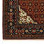 Tapis de couloir oriental bleu et rouge tissé à la machine 2 pi x 10 pi avec frange